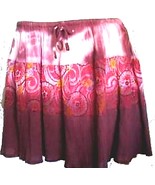 American Rag Purple Short Peasant Skirt w Drawstring Waist Size Large NW... - £25.11 GBP