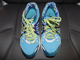 Asics Preleus Gel  Running Athletic Sneakers Blue T480Q Size 9.5 Women&#39;s EUC - £34.89 GBP