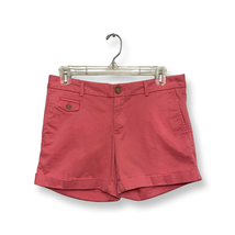 Banana Republic Womens Chino Shorts Pink Stretch Cuffs Pockets Flat Front 2 - $13.09