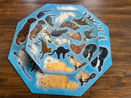 VTG SPRINGBOK Show Cat Panorama  Puzzle Octagon  1966 Charles Ripper Complete - $49.45