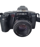 Minolta Maxxum 5000i 35mm SLR Film Camera  50mm f1.7 w/Case Parts Only U... - $60.36 CAD