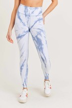 Mono B ocean vortex-patterned legging in Blue Tie Dye - size L - £19.96 GBP