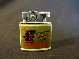 Old Vtg Omega The Baltimore Orioles Lighter We are Going To Win Birds Japan - $59.95