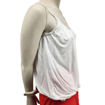 Old Navy White Camisole Tank Top Junior Small Relaxed Fit Self Bra Elastic Waist - £3.93 GBP