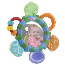 Nuby Look-at-Me Mirror Teether Toy, Colors May Vary - $8.64