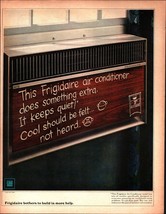 1969 Frigidaire Window Unit Air Conditioner Vintage Print Ad Wood Grain Wall Art - $24.11