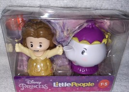 Fisher Price Little People Disney Princess Belle &amp; Mrs Potts New - £8.47 GBP