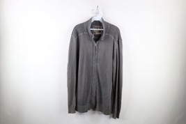 Buckle BKE Mens Size Large Athletic Fit Knit Full Zip Cardigan Sweater Gray - £34.57 GBP