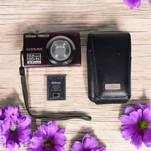 Nikon COOLPIX S3000 12MP Digital Camera 4x Optical Zoom w Case Battery - £118.84 GBP