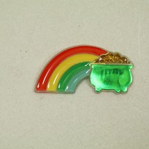 Vintage HALLMARK 80’s Rainbow Pot Of Gold Pin 1.75” Retro Button Badge 1982 - £7.57 GBP