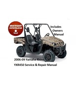 2006 - 2009 Yamaha Rhino YXR450 Service/Repair Manual &amp; Owner's Manual - $9.95