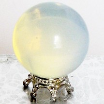 Opaline Glass Ball  #2 Mounted 11/16 in. diam. Wendy&#39;s DOLLHOUSE Miniatures - £15.19 GBP