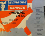 1976 Evinrude Servizio Negozio Riparazione Officina Manuale 115 HP 115HP... - $24.09