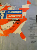 1976 Evinrude Servizio Negozio Riparazione Officina Manuale 115 HP 115HP Modello - £19.25 GBP