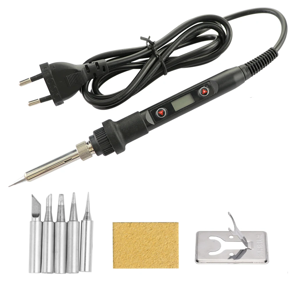 Electric Soldering  80W Adjustable Temperature LCD Welding Tool Ceic Hea... - $51.24