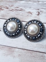 Vintage Clip On Earrings Stunning Statement Earrings Extra Large - £12.77 GBP