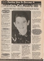 Brandon Call teen magazine pinup clipping Know it All 16 mag Baywatch pix - $2.50
