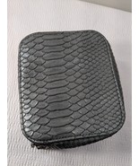 Trish McEvoy Makeup Planner binder silver alligator crocodile travel case - $17.00