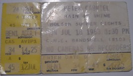 PETER GABRIEL 1983 CNE Grandstand Ticket Stub Security Tour vg+ Molson S... - $9.77