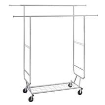 VEVOR Clothing Garment Rack Heavy Duty Clothes Rack Adjustable Length Cl... - $45.57