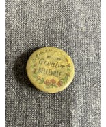 Antique PIN BACK BUTTON BELLEVILLE Illinois “For Greater Belleville” 1” ... - £10.96 GBP
