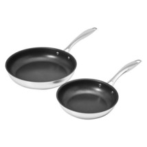 2-Piece Non-Stick Stainless Steel Fry Pan Set - £152.53 GBP