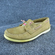 SPERRY Top-Sider  Women Boat Shoe Brown Leather Slip On Size 8 Medium - $24.75