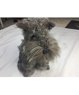 Genuine Real Rabbit Fur Miniature Schnauzer So Cute! 12” - $40.03 CAD
