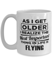 Funny Coffee Mug for Flying Fans - 15 oz Tea Cup For Friends Office Co-W... - $14.95