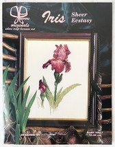 Janet Powers Originals Sheer Ecstasy Iris for Cross Stitch Vintage Leaflet 30017 - £7.40 GBP