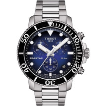 Tissot Men&#39;s Seastar 1000 Blue Dial Watch - T1204171104101 - £332.34 GBP