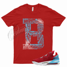 Red BLESS T Shirt for N Lebron 18 Gong Xi Fa Cai 17 16 James Gang LA by Night - £20.16 GBP+