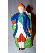 Vintage Colorful Colonial Man Wall Pocket-Made in Japan - $14.50