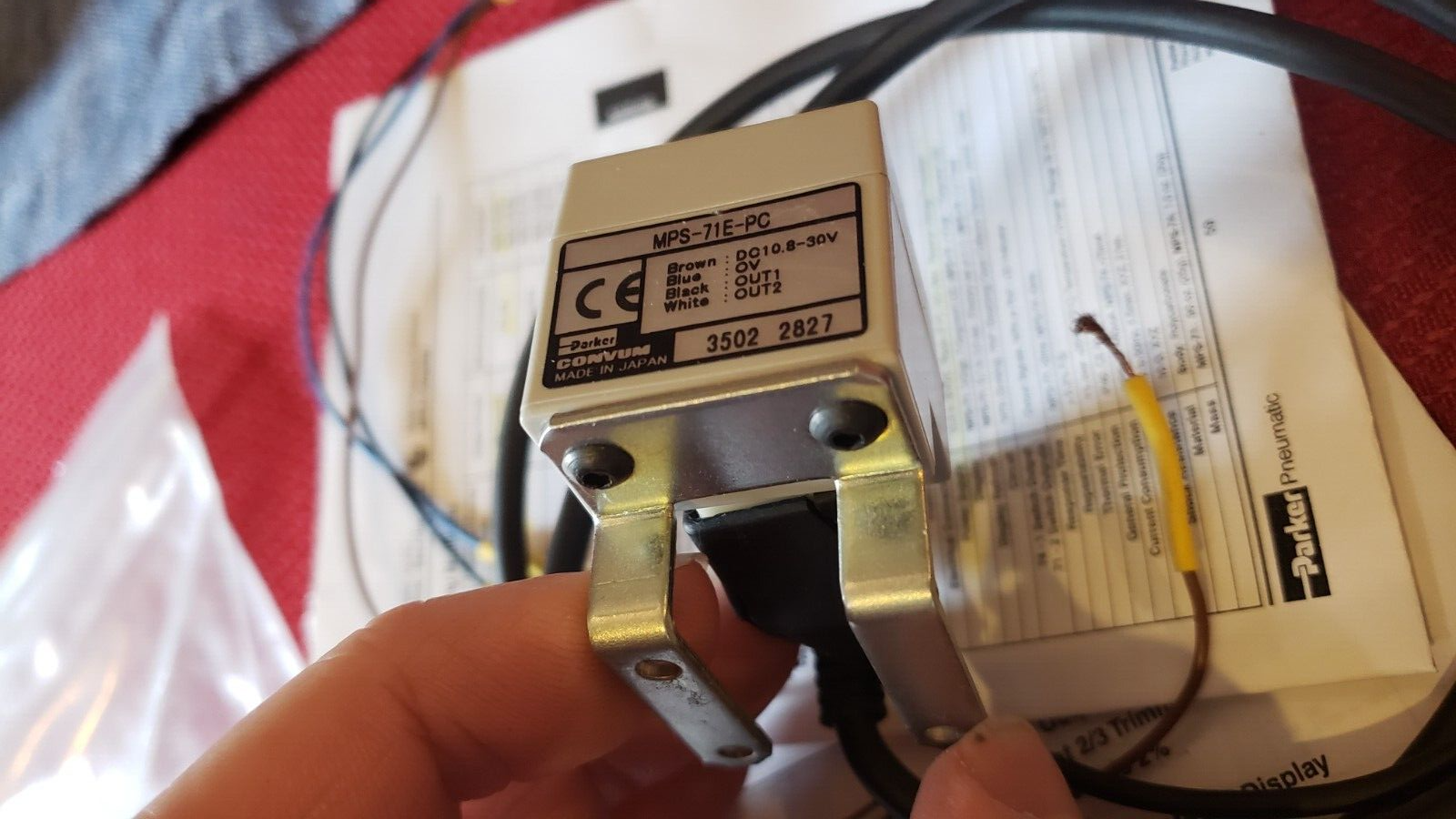 MINT RARE Convum Parker Vacuum Multi-Pressure Sensor Display MPS-7 # MPS... - $56.45