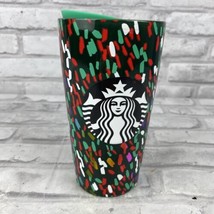 Starbucks Ceramic Drink Tumbler 12oz Confetti Holiday 2019 Travel Coffee... - £14.27 GBP