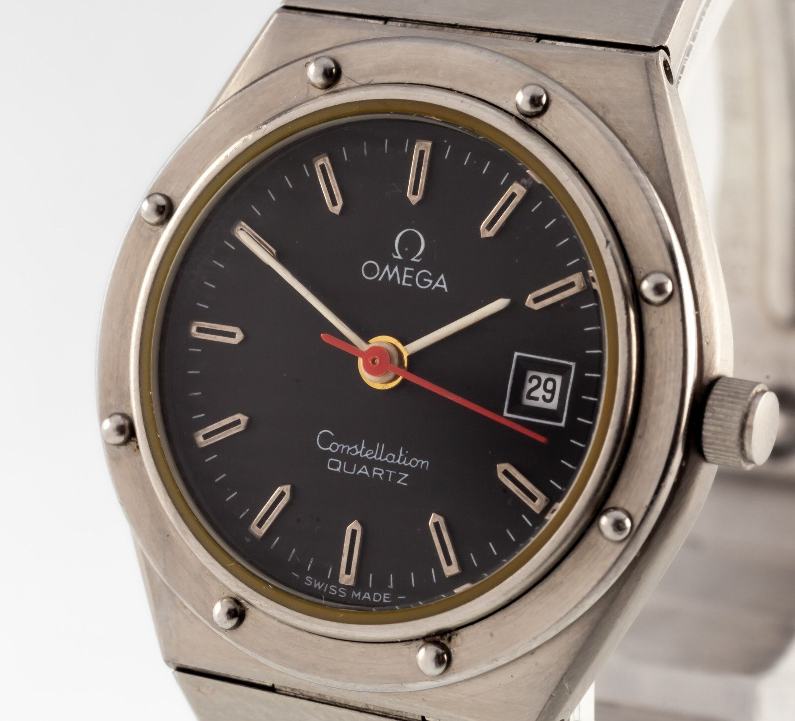Omega Ladies Stainless Steel Quartz Constellation Watch w/ Date 1380 Item image 2