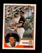 1983 TOPPS TRADED #130 JOEL YOUNGBLOOD NMMT GIANTS NICELY CENTERED *X110193 - $3.42