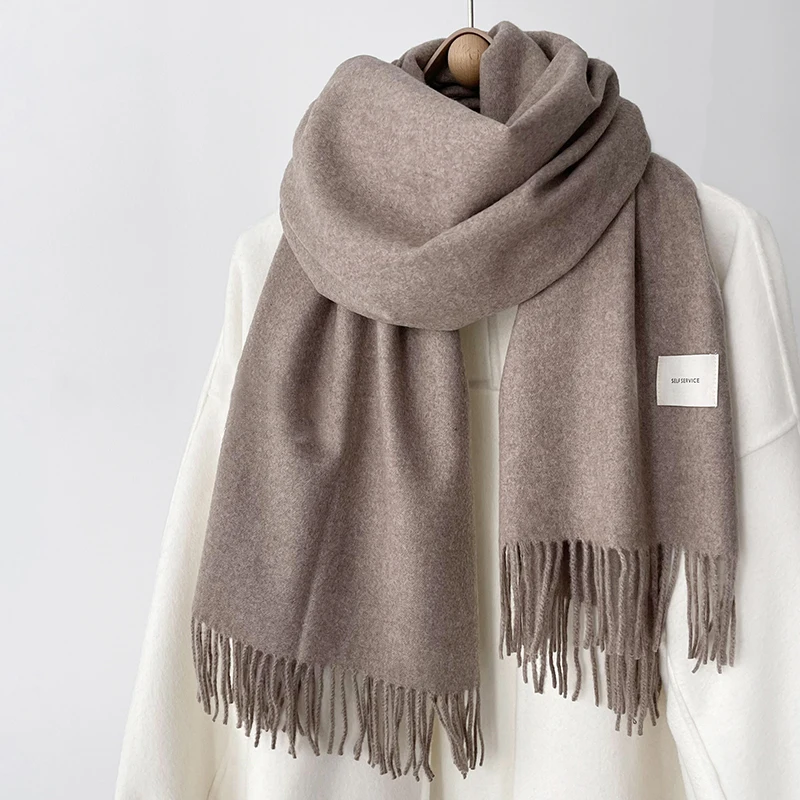 Women’s Winter Scarf: Soft Imitation Cashmere Shawl &amp; Wrap (Brown) - £10.13 GBP