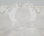 3 Replacement Frosted Clear Glass Tulip Petal Vine Fixture Lamp Shades 1... - $24.74