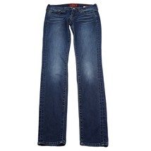 Lucky Brand Pants Womens 00 Blue Denim Flat Front Charlie Skinny Pockets Jeans - $28.59