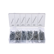 Cotter Pin Assortment | 555 Piece | Zinc Plated Premium Quality  - £14.47 GBP