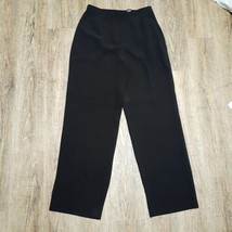 Norton McNaughton Dress Pants ~ Black w/ Red Polka Dots ~ Sz 6 ~ Pleated - £10.78 GBP