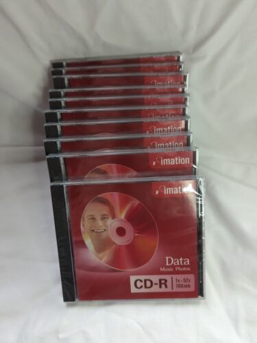 NEW! Blank CD Discs Imation 100 Discs CD-R 1x-52x 700mb Music Photos Data