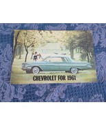 1961 Chevrolet Impala Bel Air Biscayne Vintage Car Sales Brochure Catalog  - £7.89 GBP