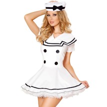 Retro Sailor Costume Dress Collar Bib Hat Bow Buttons Pinup 4525 Plus Size 2X - £55.26 GBP