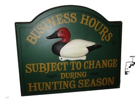 Ed&#39;s Variety Store Decorative Wall Plaque with Business Hours Subject to... - $35.63