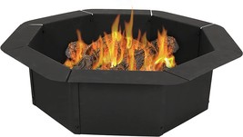 Sunnydaze Octagon Fire Ring Insert For Patio Or Camping - Diy Fire Pit, 38 Inch - £123.50 GBP