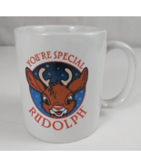 1995 Applause You&#39;re Special Rudolph Hot Mug Glowing Nose Coffee Cup - $15.83