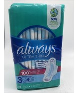 ALWAYS Ultra Thin Size 3 Extra Long Super Pads Wings Unscented 28 Ct COM... - $91.86 MXN
