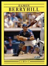 1991 Fleer Baseball Card Damon Berryhill Cubs Catcher #414 - £0.79 GBP